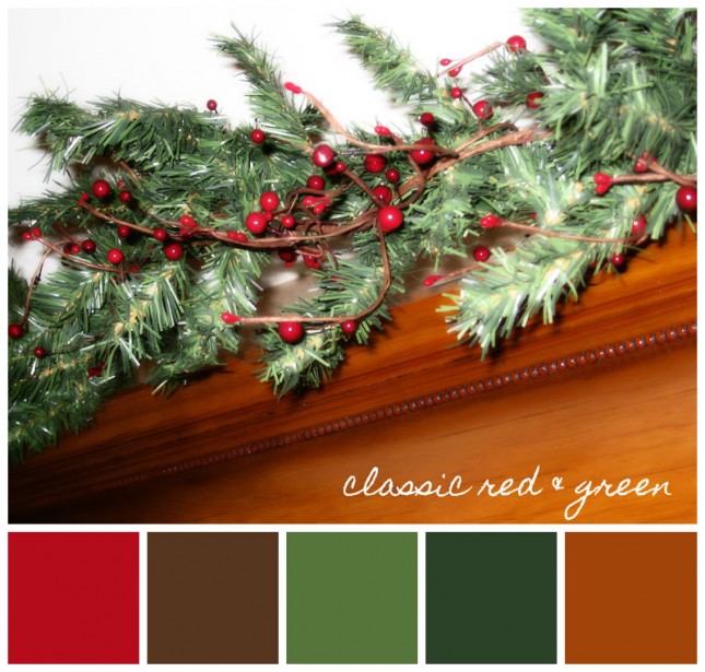 Holiday color schemes