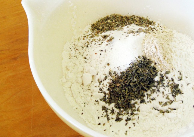 Combine the dry ingredients in a bowl