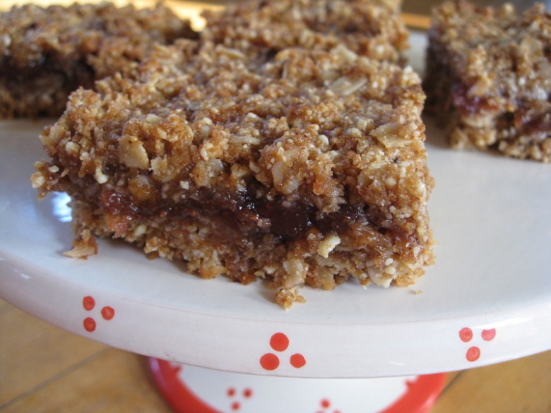 Brown butter jam bars (detail)