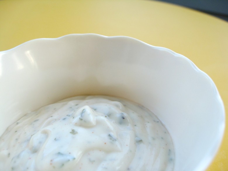 Homemade ranch dressing from scratch