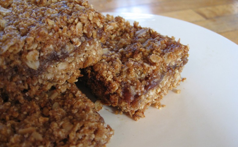 Brown butter jam bars