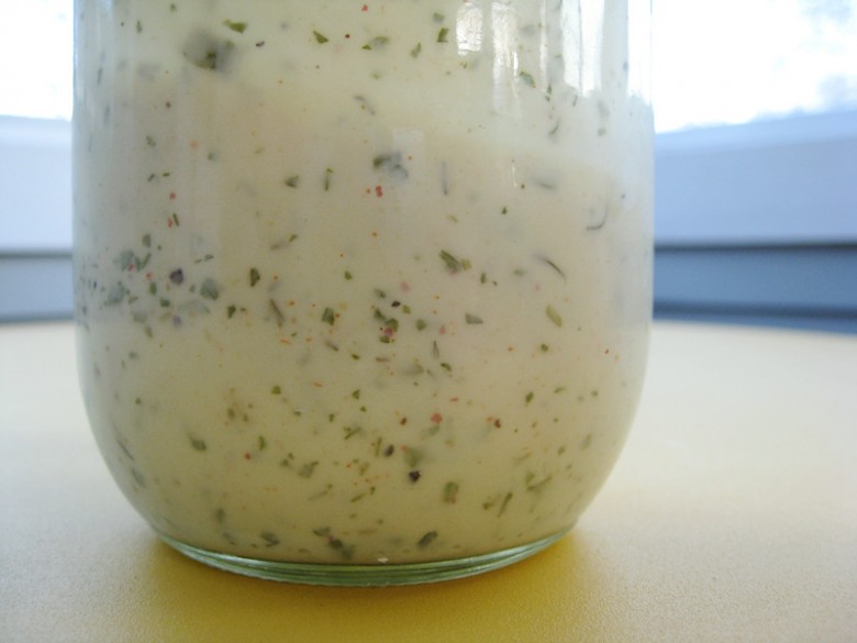 Ranch dressing from scratch, always in the fridge
