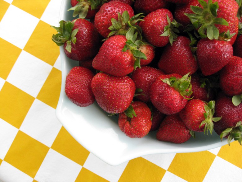 Strawberries in a bowl