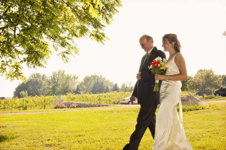 Walking down the aisle with my daddy