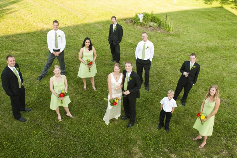 The wedding party (Photo by Angie Suntken Photography)