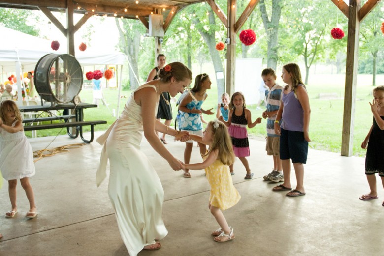 Dancing with the little girls