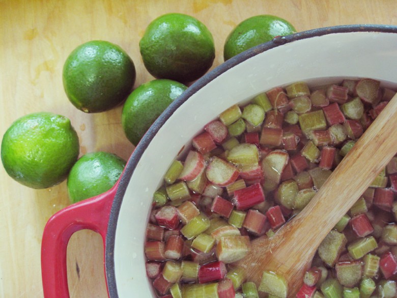 Start with rhubarb