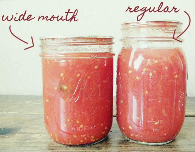 Wide mouth vs regular mouth canning jar Wide mouth vs regular mouth canning jar